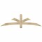 Ekena Millwork Davenport Rough Sawn Timber Gable Bracket, Douglas Fir, 72"W x 21"H x 2"D x 4"F, 7/12 Pitch GBW072X21X0204DAV00RDF - alternate 1